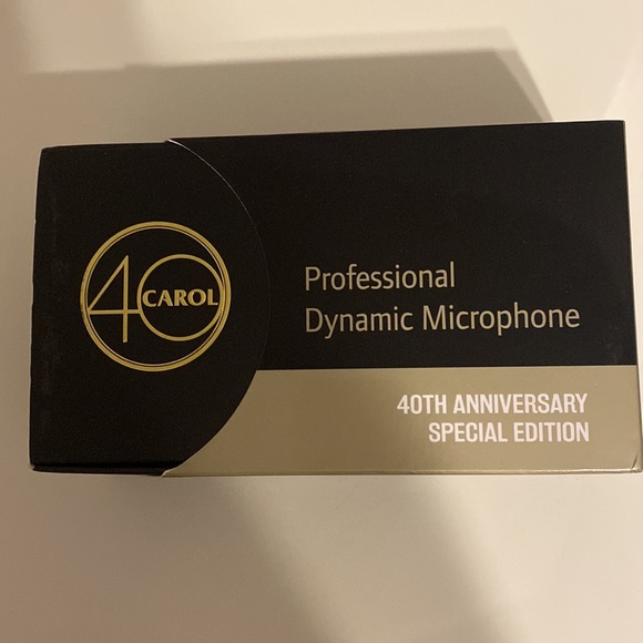 Like New! CAROL Dynamic Vocal Microphone unidirectional MUD-525 XLR karaoke gold - Picture 7 of 9